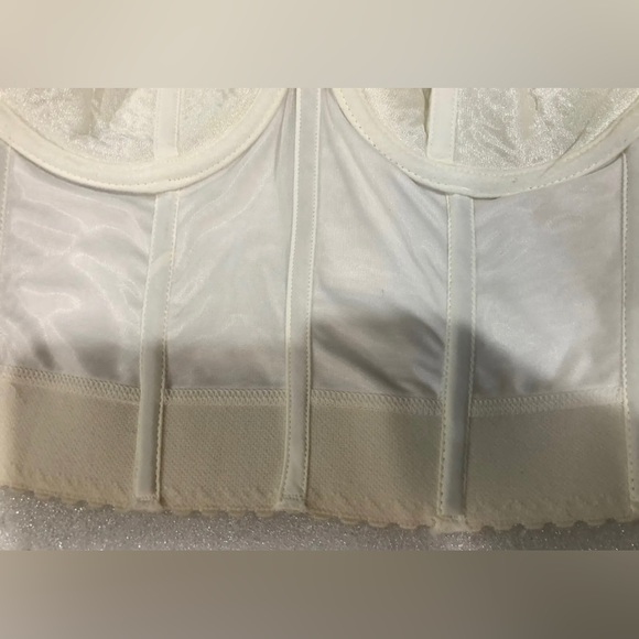 Va Bien Bustiers Bride White Sz-40C Smooth Hourglass #0798 Hook & Eye $75 - Picture 10 of 12